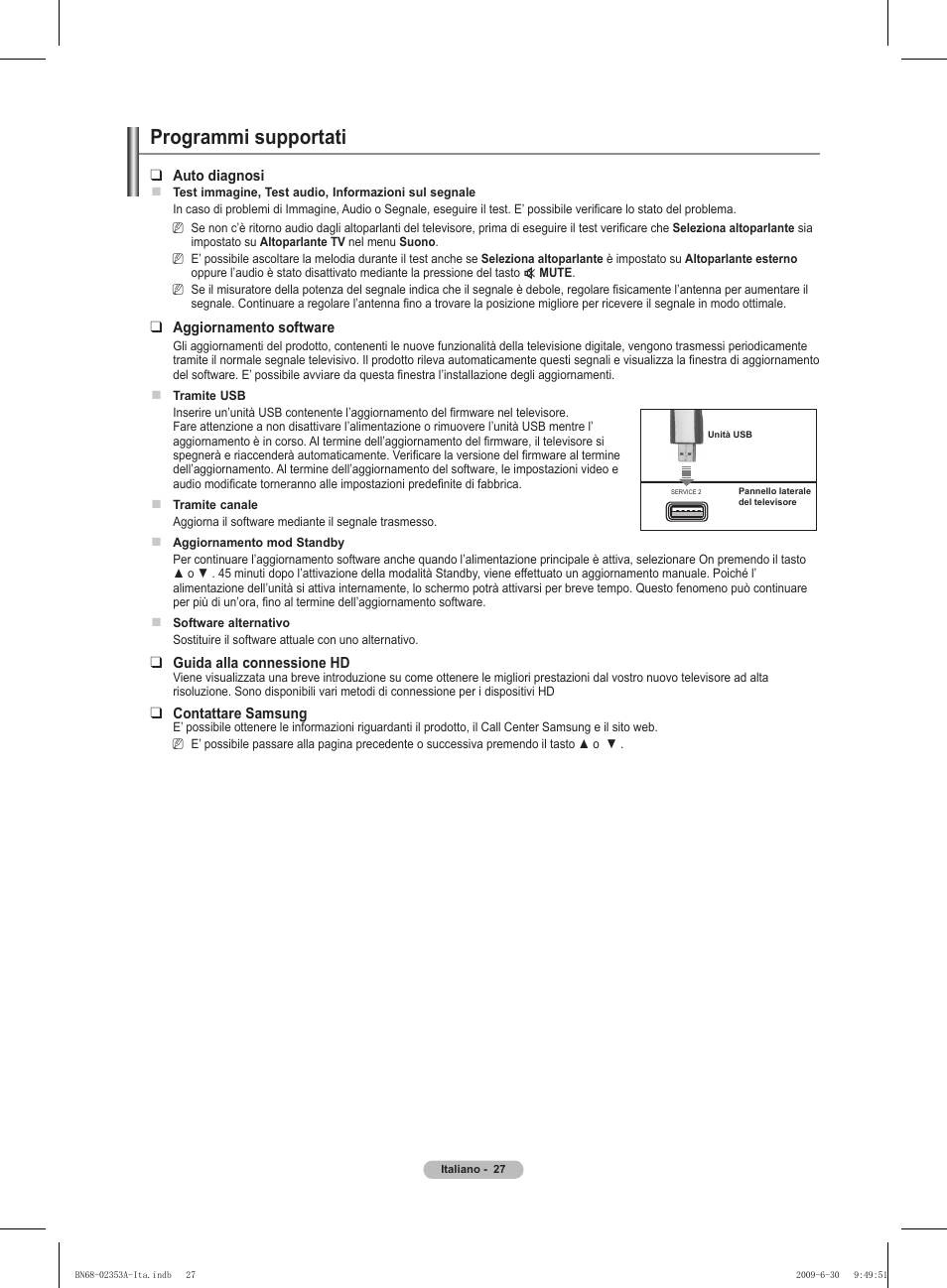 Programmi supportati | Samsung PS50B430P2W User Manual | Page 151 / 283