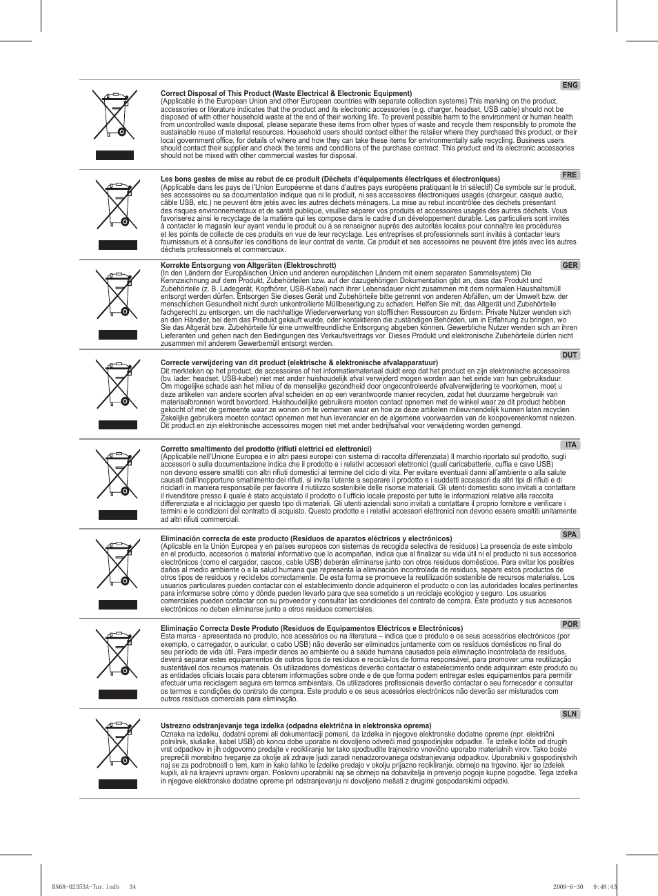 Samsung PS50B430P2W User Manual | Page 283 / 283