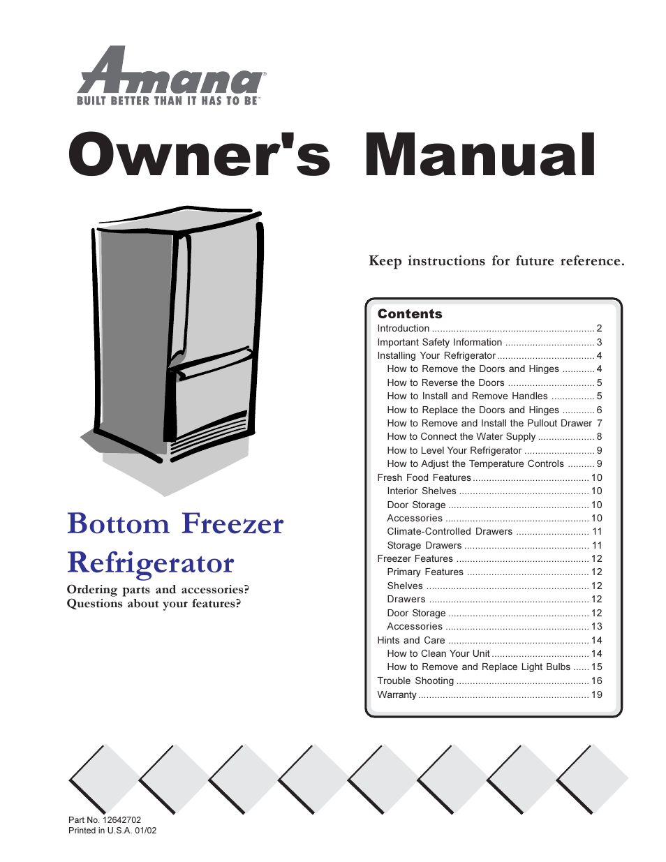 Amana W10175445A User Manual | 60 pages