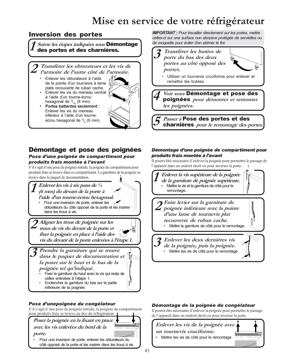 Mise en service de votre réfrigérateur | Amana W10175445A User Manual | Page 45 / 60