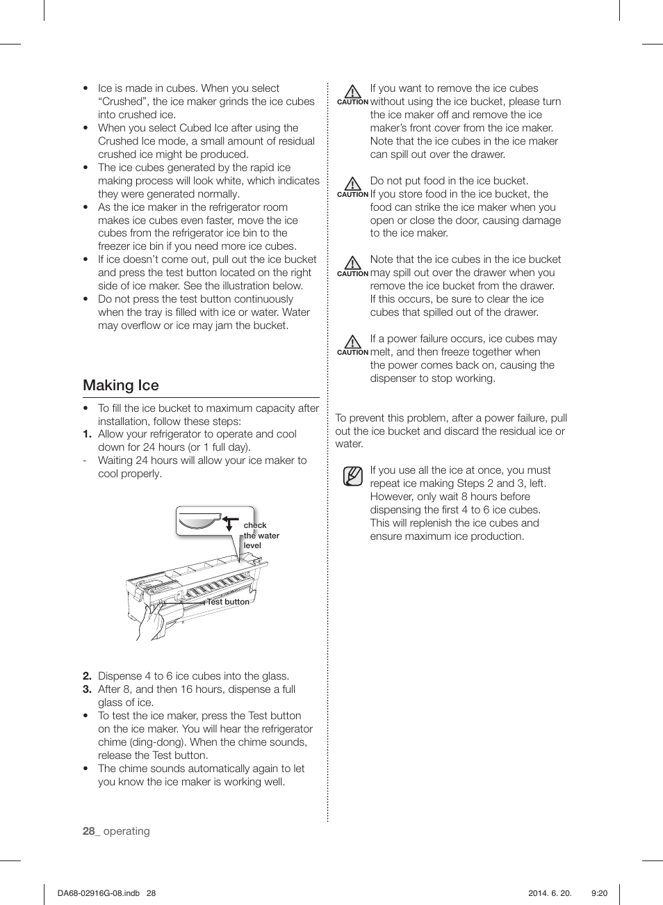 Making ice | Samsung RF24FSEDBSR User Manual | Page 148 / 160
