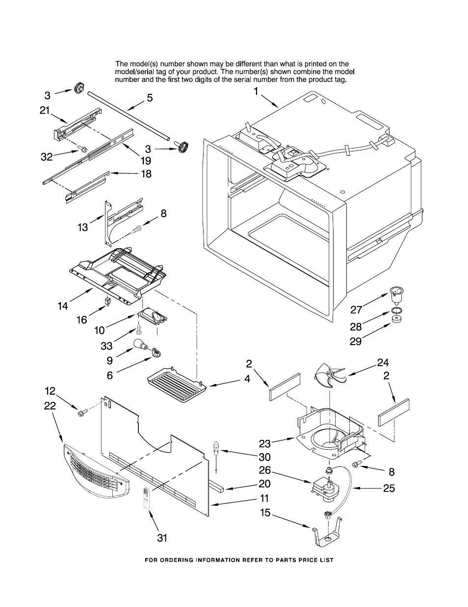Freezer liner, Freezer liner parts | Amana ABB1922FEQ11 User Manual | Page 5 / 17