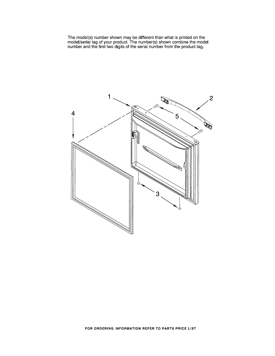 Freezer door, Freezer door parts | Amana ABB1922FEQ11 User Manual | Page 9 / 17