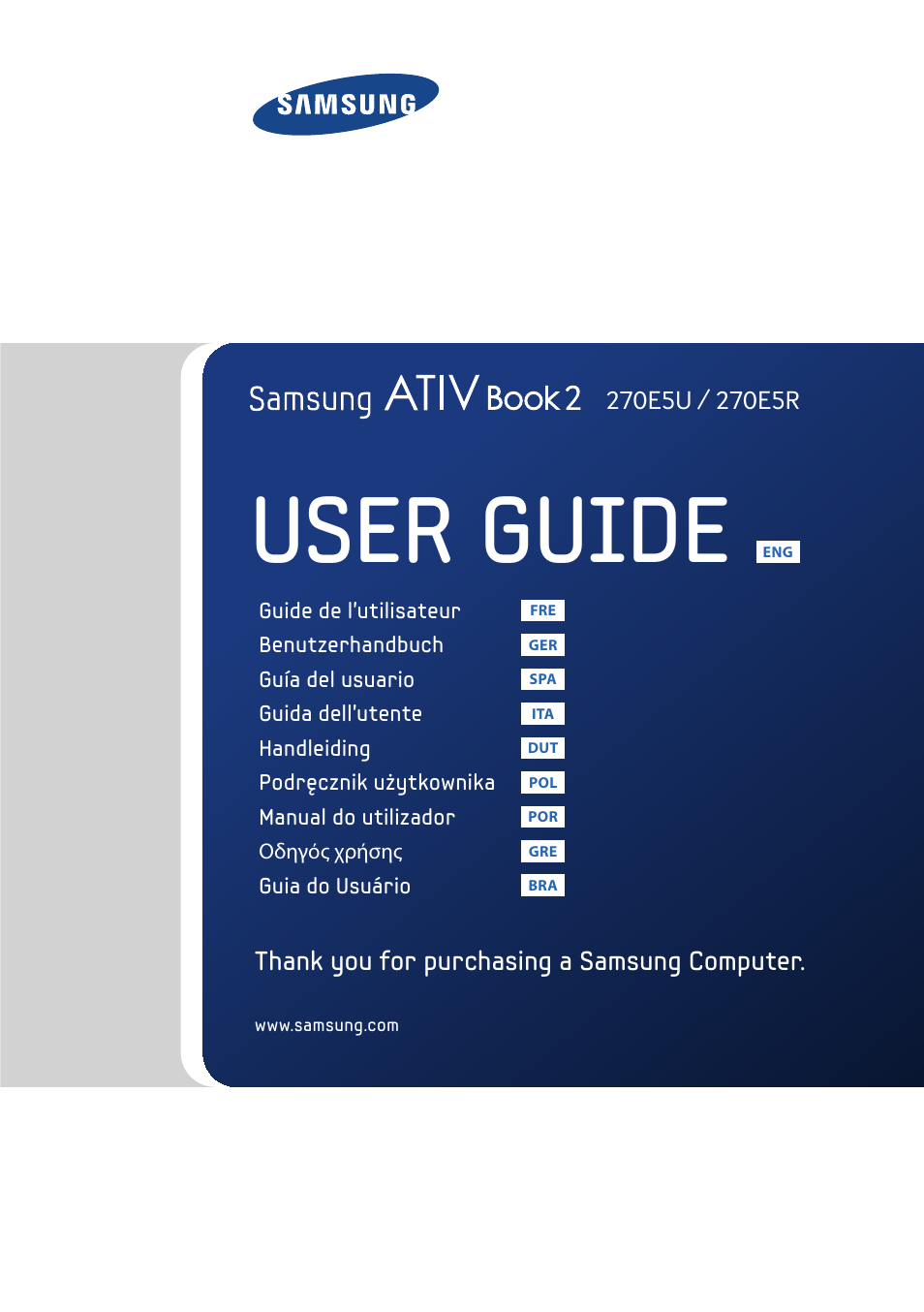 Samsung NP270E5UI User Manual | 27 pages