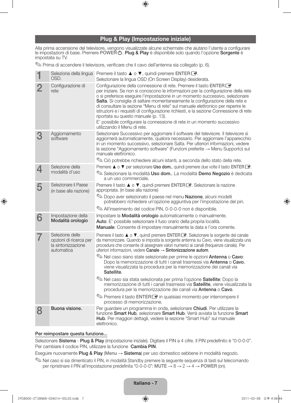 Samsung PS64D8000FQ User Manual | Page 27 / 60