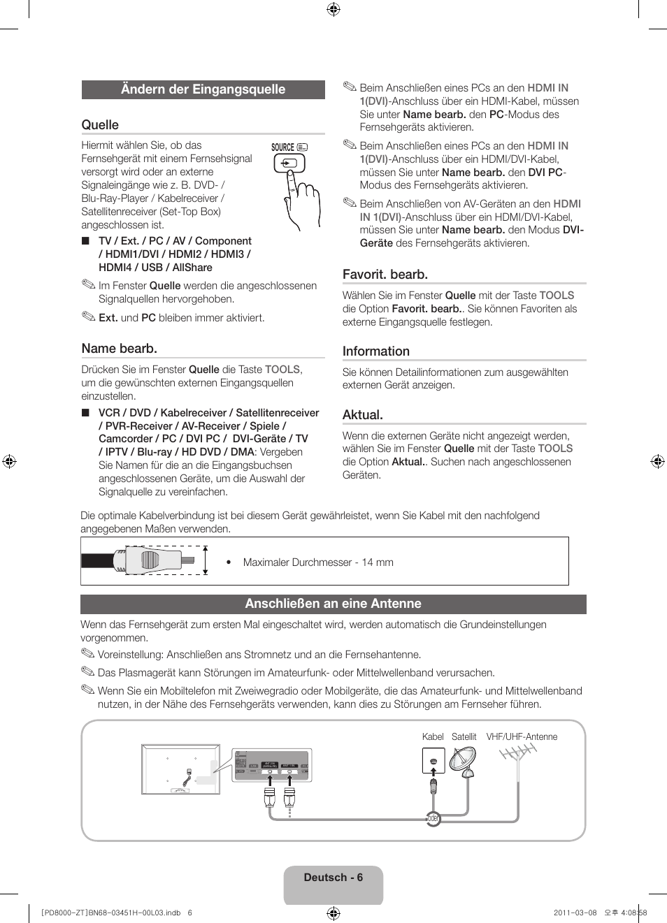 Samsung PS64D8000FQ User Manual | Page 46 / 60