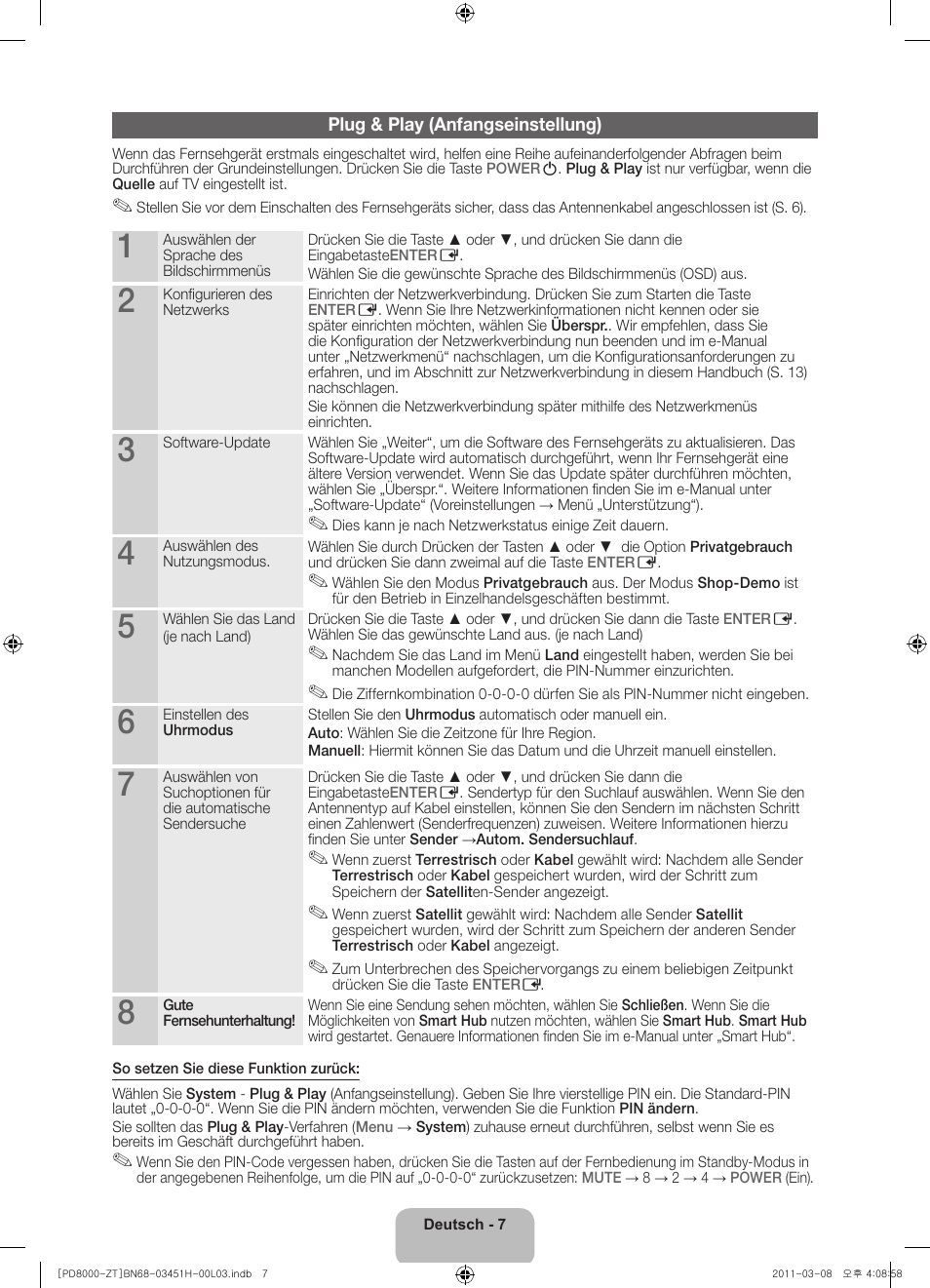 Samsung PS64D8000FQ User Manual | Page 47 / 60