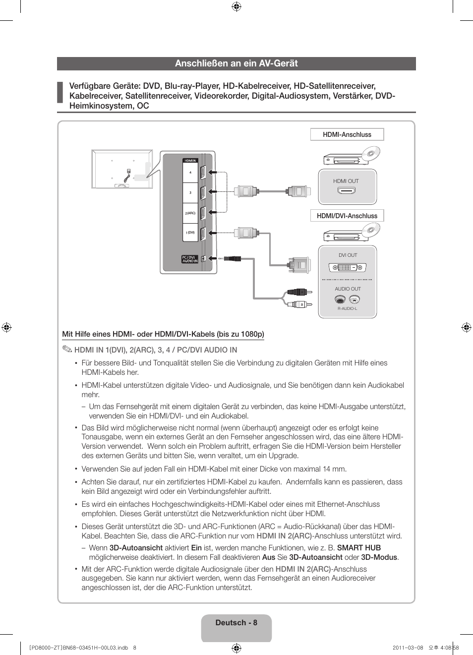 Samsung PS64D8000FQ User Manual | Page 48 / 60