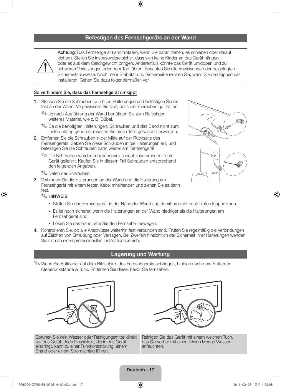 Samsung PS64D8000FQ User Manual | Page 57 / 60