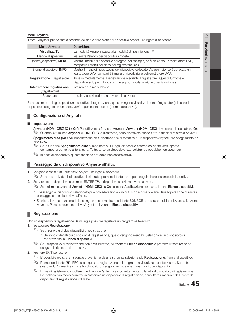 Samsung UE46C6900VQ User Manual | Page 107 / 186