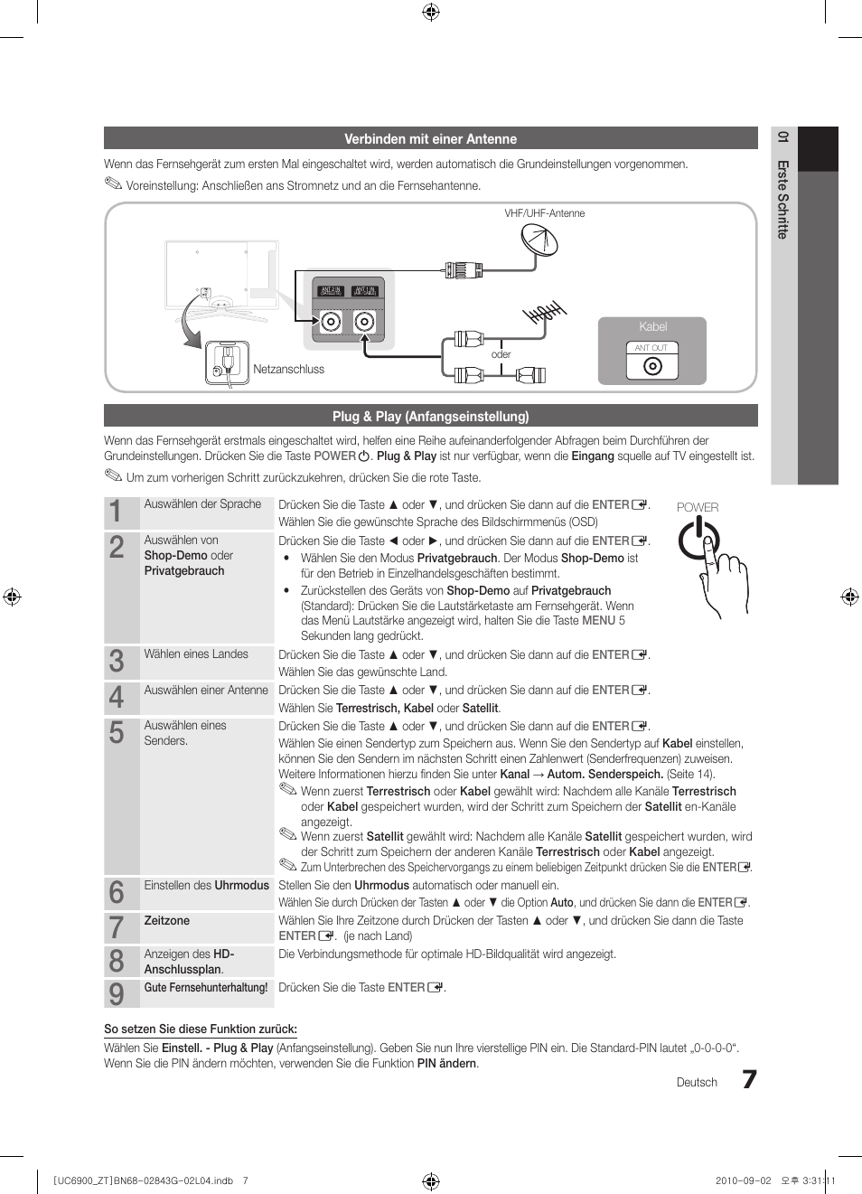 Samsung UE46C6900VQ User Manual | Page 131 / 186
