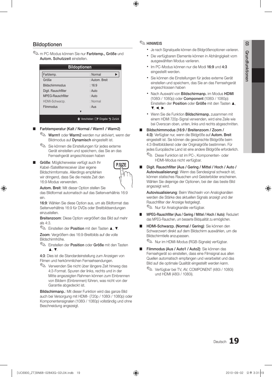 Samsung UE46C6900VQ User Manual | Page 143 / 186