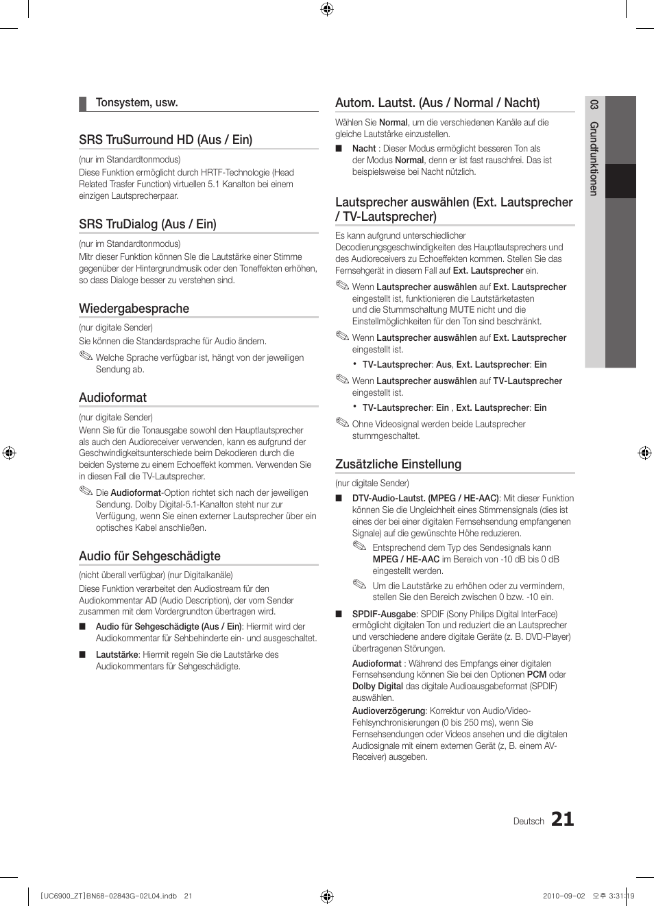 Samsung UE46C6900VQ User Manual | Page 145 / 186