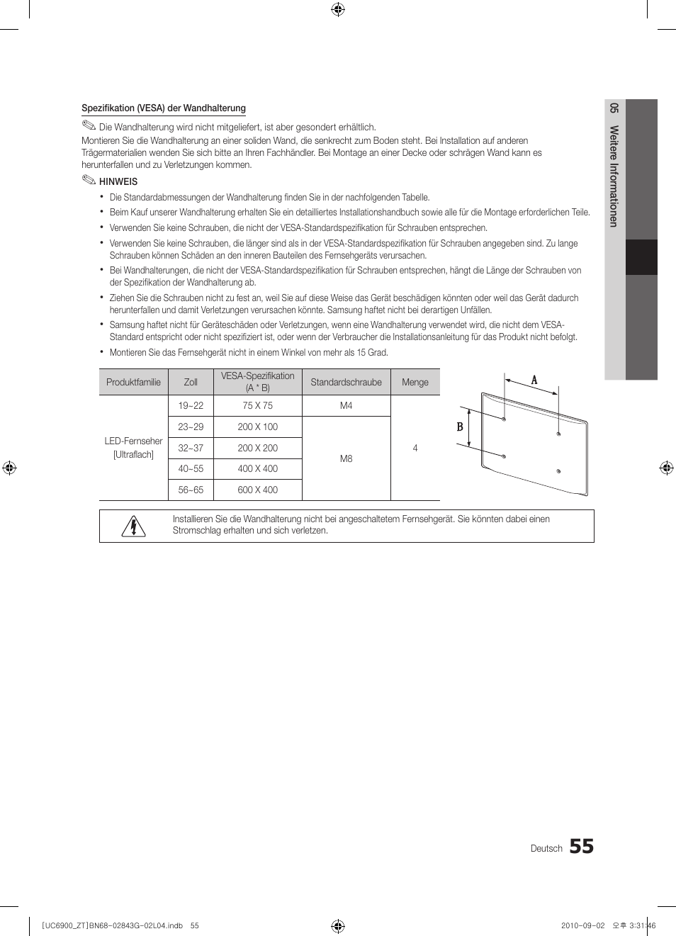 Samsung UE46C6900VQ User Manual | Page 179 / 186