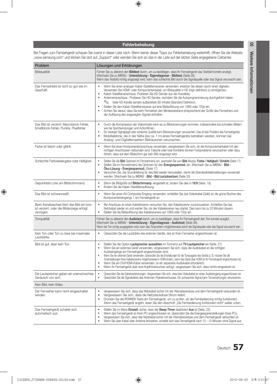 Samsung UE46C6900VQ User Manual | Page 181 / 186