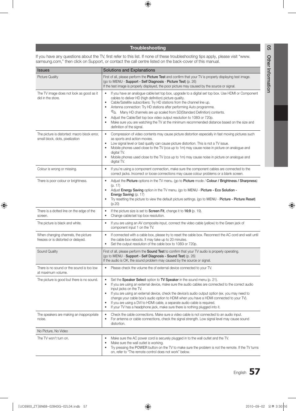 Samsung UE46C6900VQ User Manual | Page 57 / 186