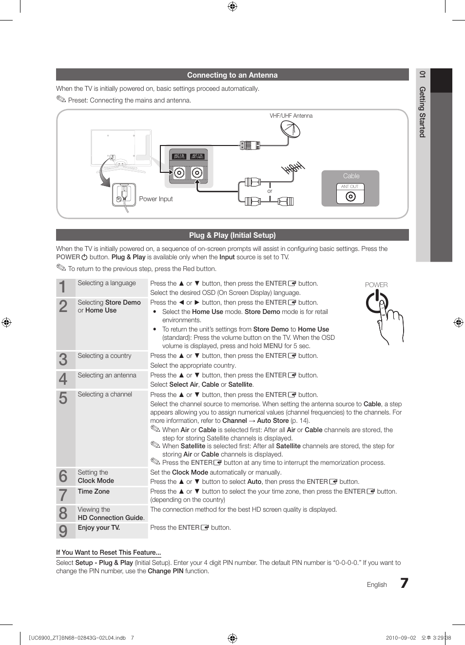 Samsung UE46C6900VQ User Manual | Page 7 / 186