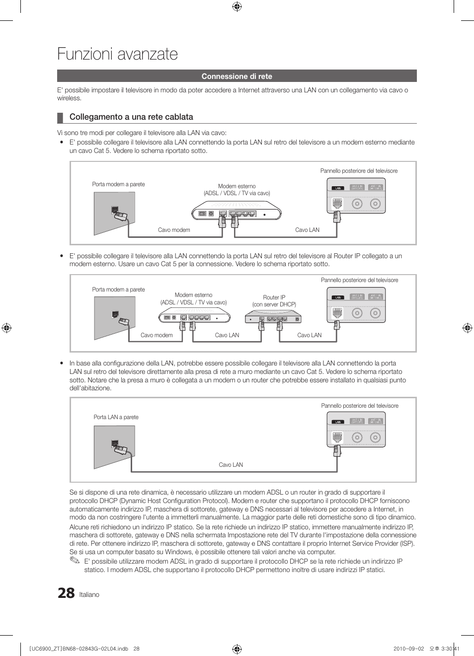 Funzioni avanzate | Samsung UE46C6900VQ User Manual | Page 90 / 186