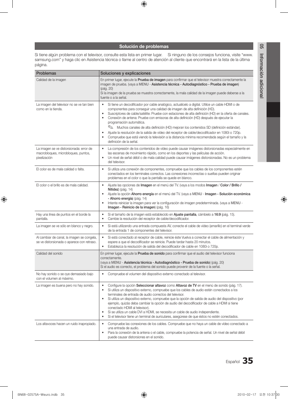 Samsung PS50C450B1W User Manual | Page 235 / 361