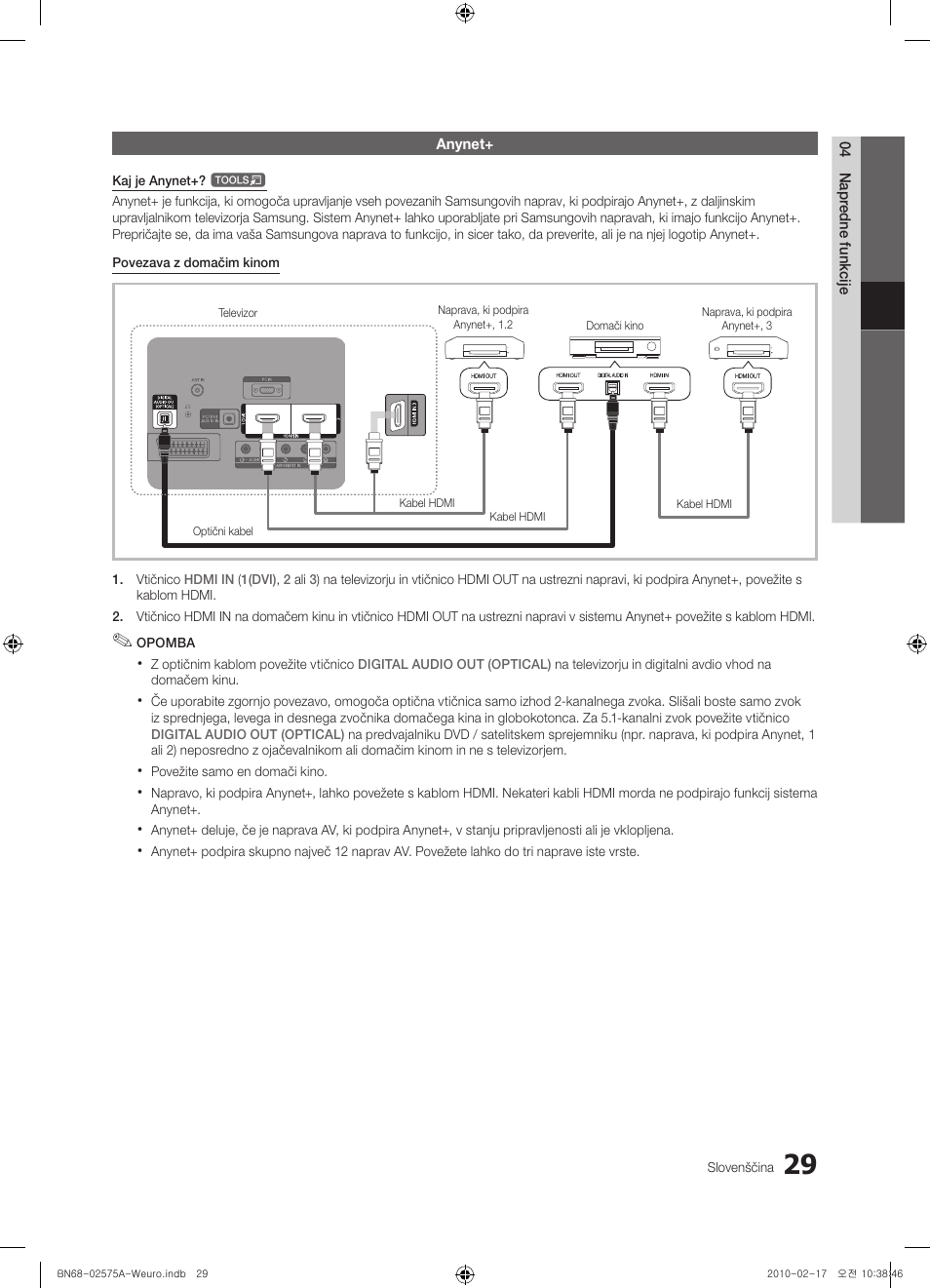 Samsung PS50C450B1W User Manual | Page 309 / 361