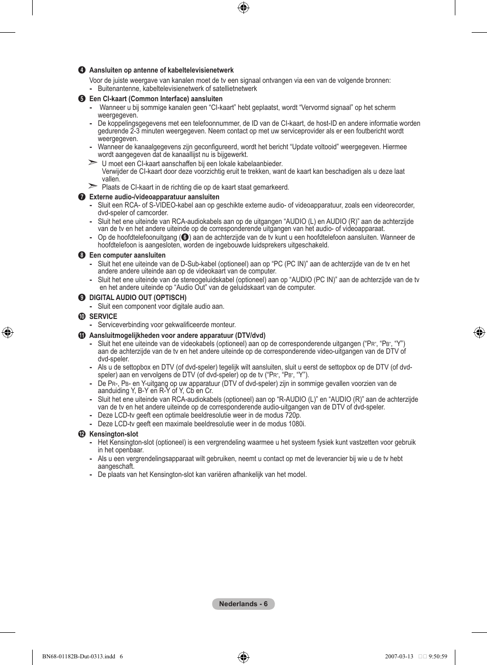Samsung LE40S86BD User Manual | Page 182 / 466