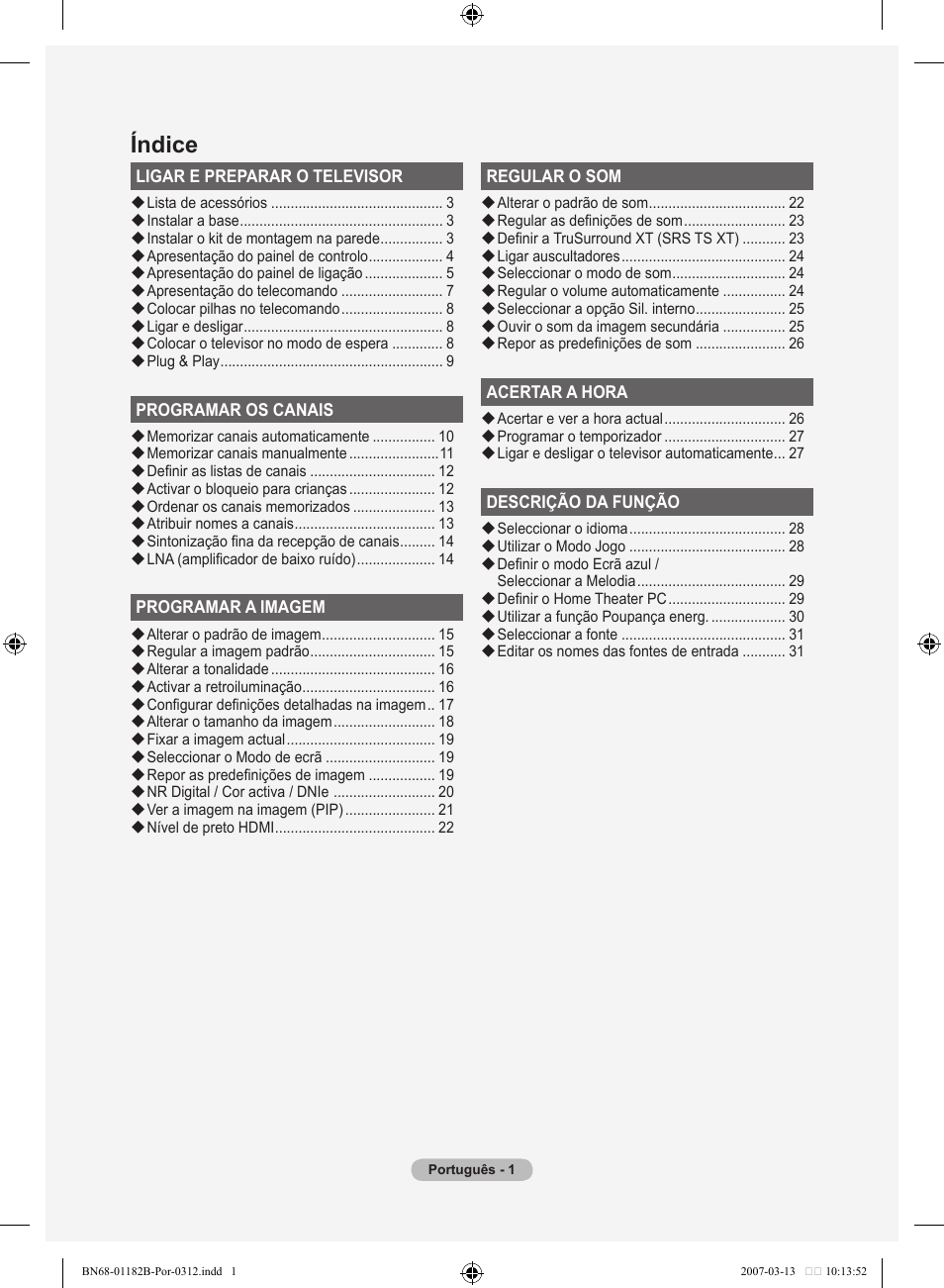 Índice | Samsung LE40S86BD User Manual | Page 351 / 466