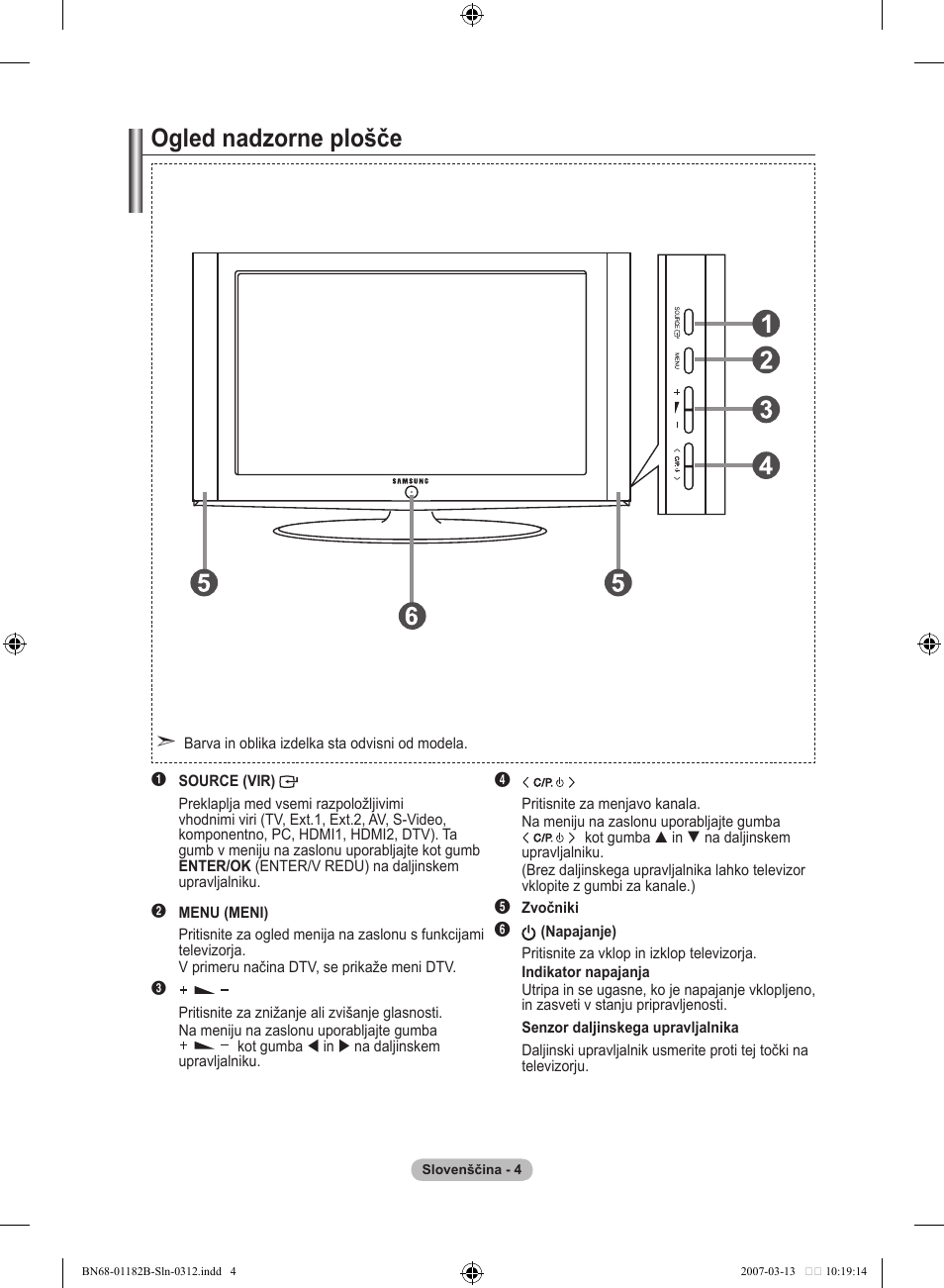 Ogled nadzorne plošče | Samsung LE40S86BD User Manual | Page 412 / 466
