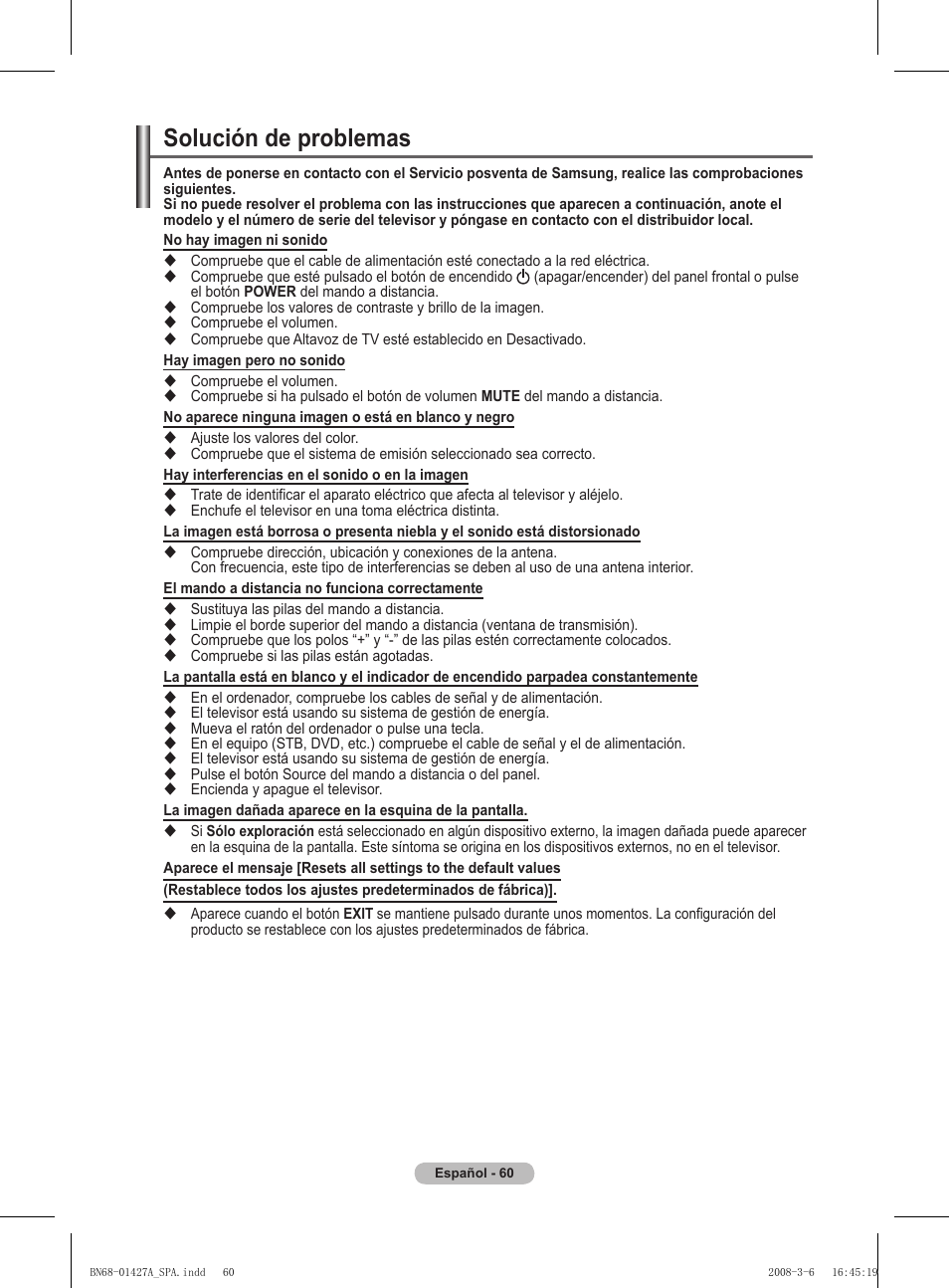 Solución de problemas | Samsung PS50A557S3F User Manual | Page 369 / 495