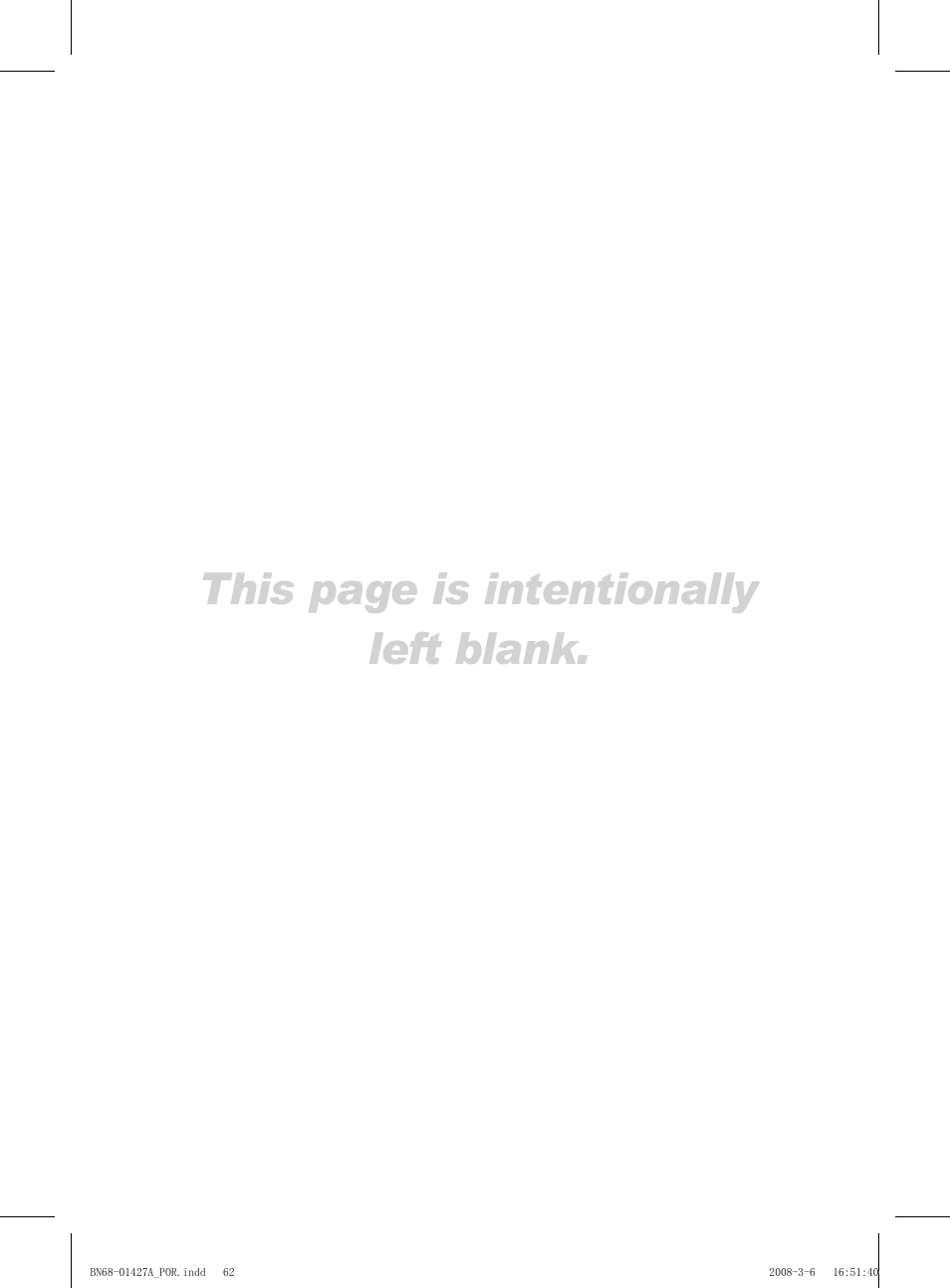 This page is intentionally left blank | Samsung PS50A557S3F User Manual | Page 432 / 495