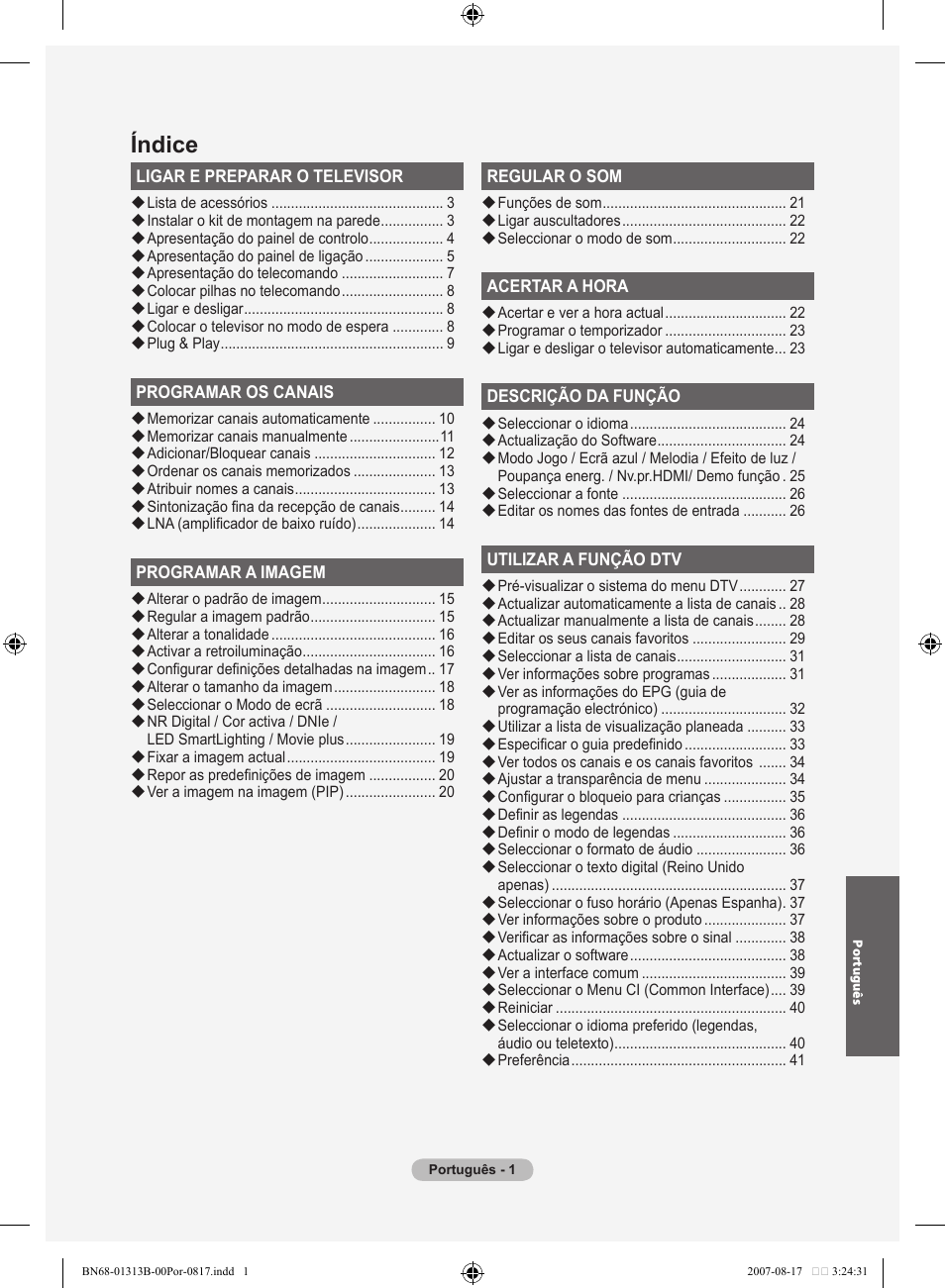 Índice | Samsung LE52F96BD User Manual | Page 389 / 516