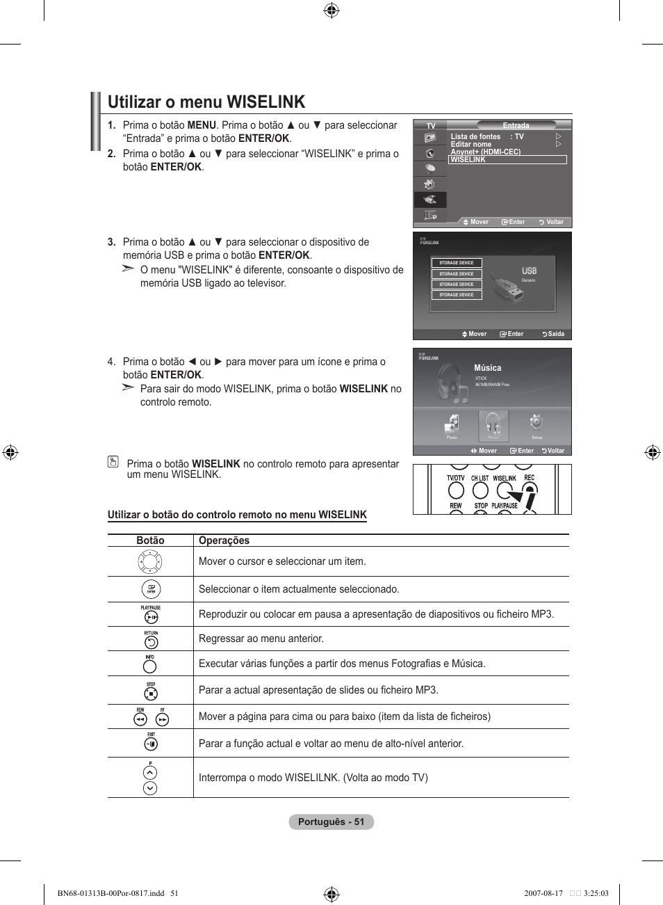 Utilizar o menu wiselink | Samsung LE52F96BD User Manual | Page 439 / 516