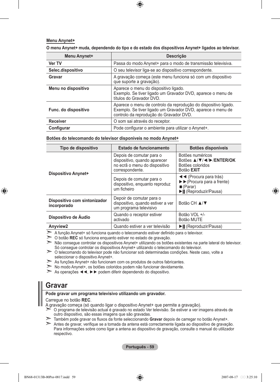 Gravar | Samsung LE52F96BD User Manual | Page 447 / 516