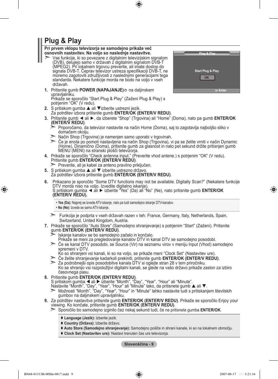 Plug & play | Samsung LE52F96BD User Manual | Page 461 / 516