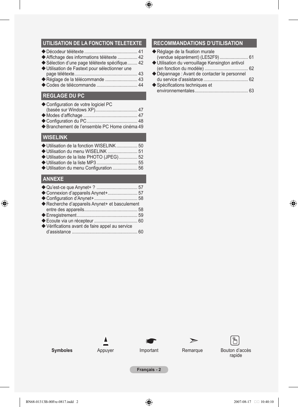 Samsung LE52F96BD User Manual | Page 68 / 516