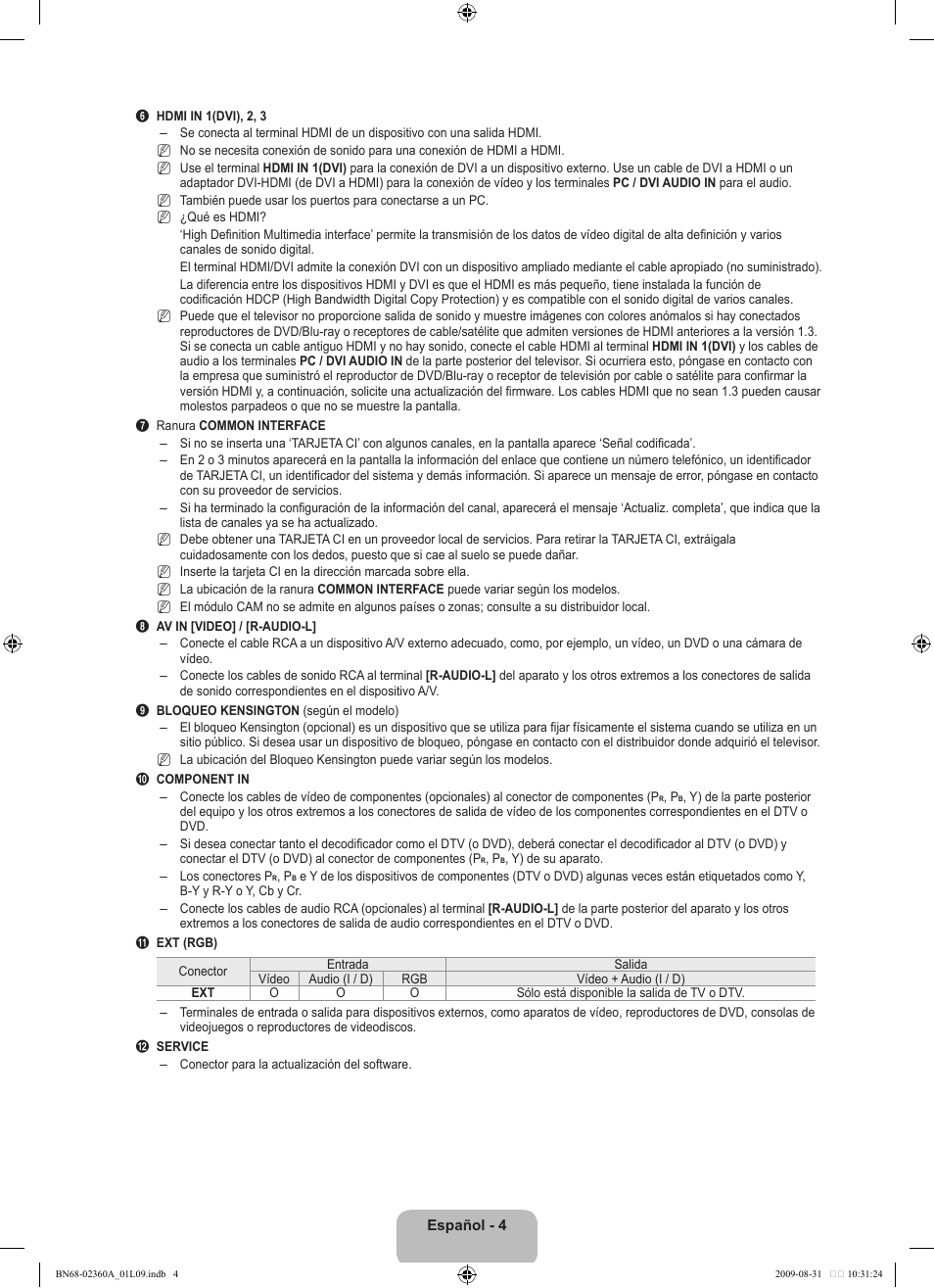 Samsung LE32B450C4W User Manual | Page 168 / 300