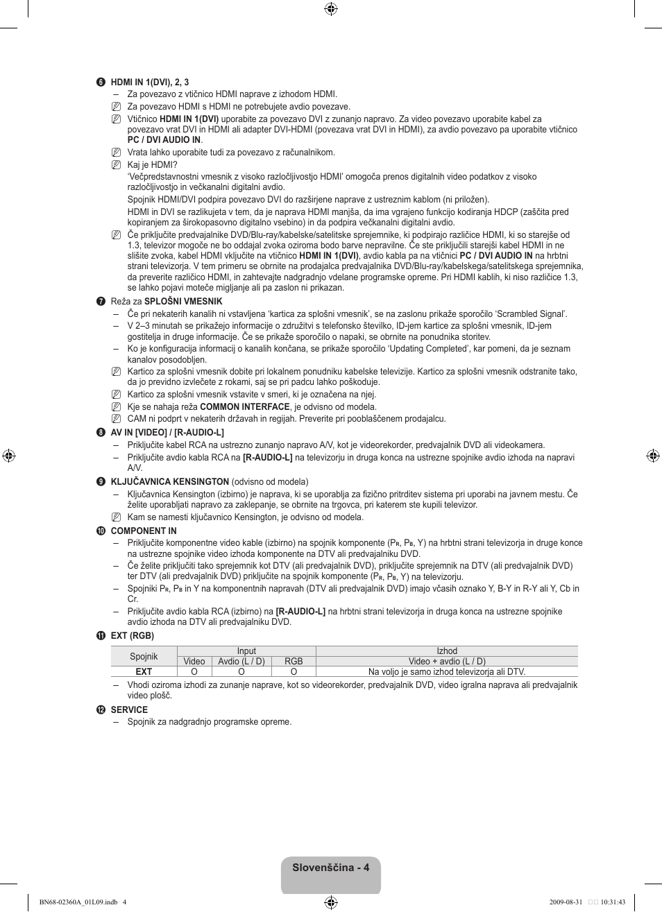Samsung LE32B450C4W User Manual | Page 232 / 300