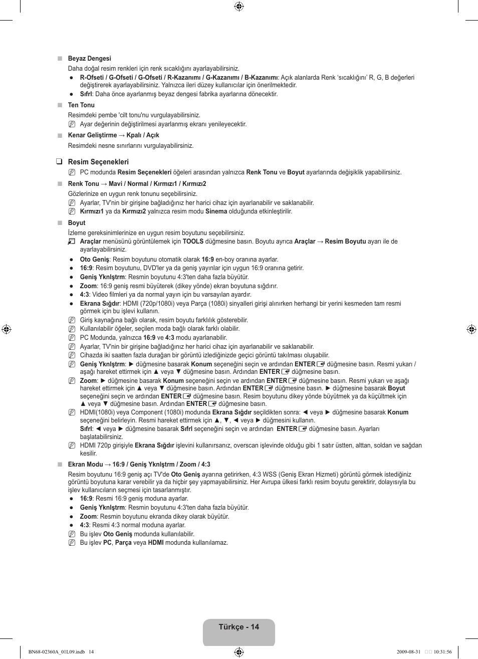 Samsung LE32B450C4W User Manual | Page 274 / 300
