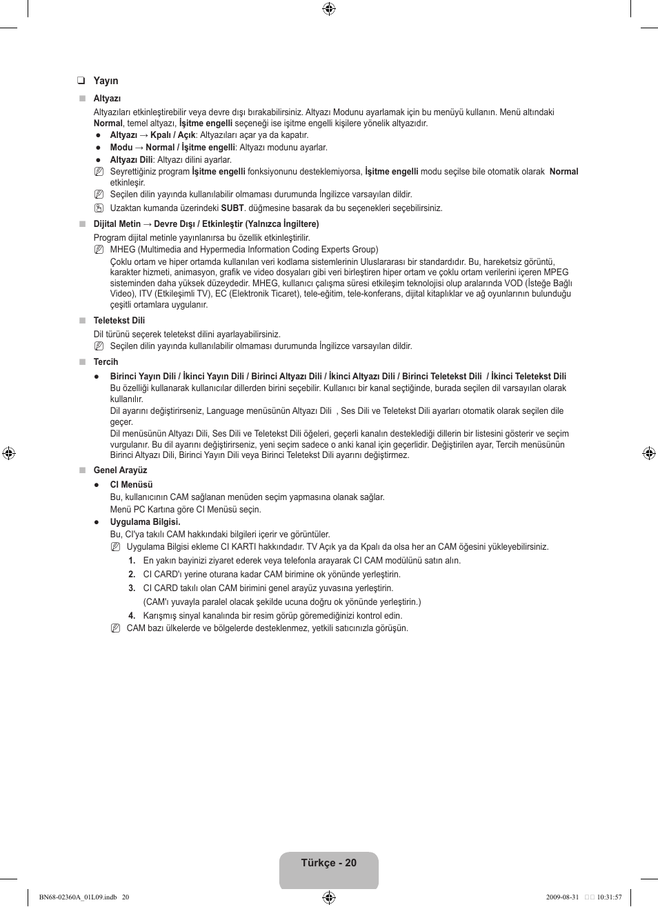 Samsung LE32B450C4W User Manual | Page 280 / 300