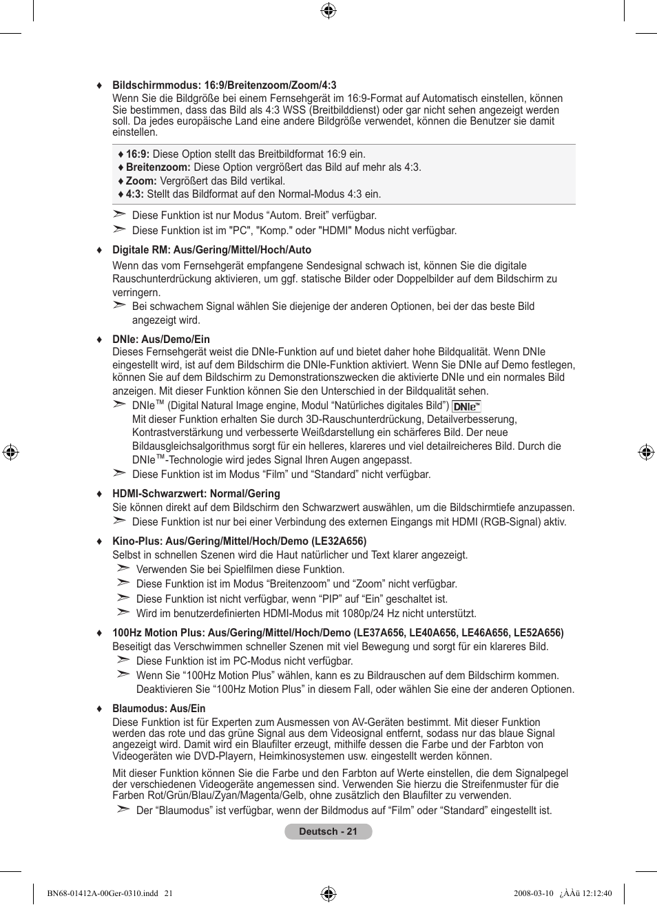 Samsung LE37A656A1F User Manual | Page 159 / 546