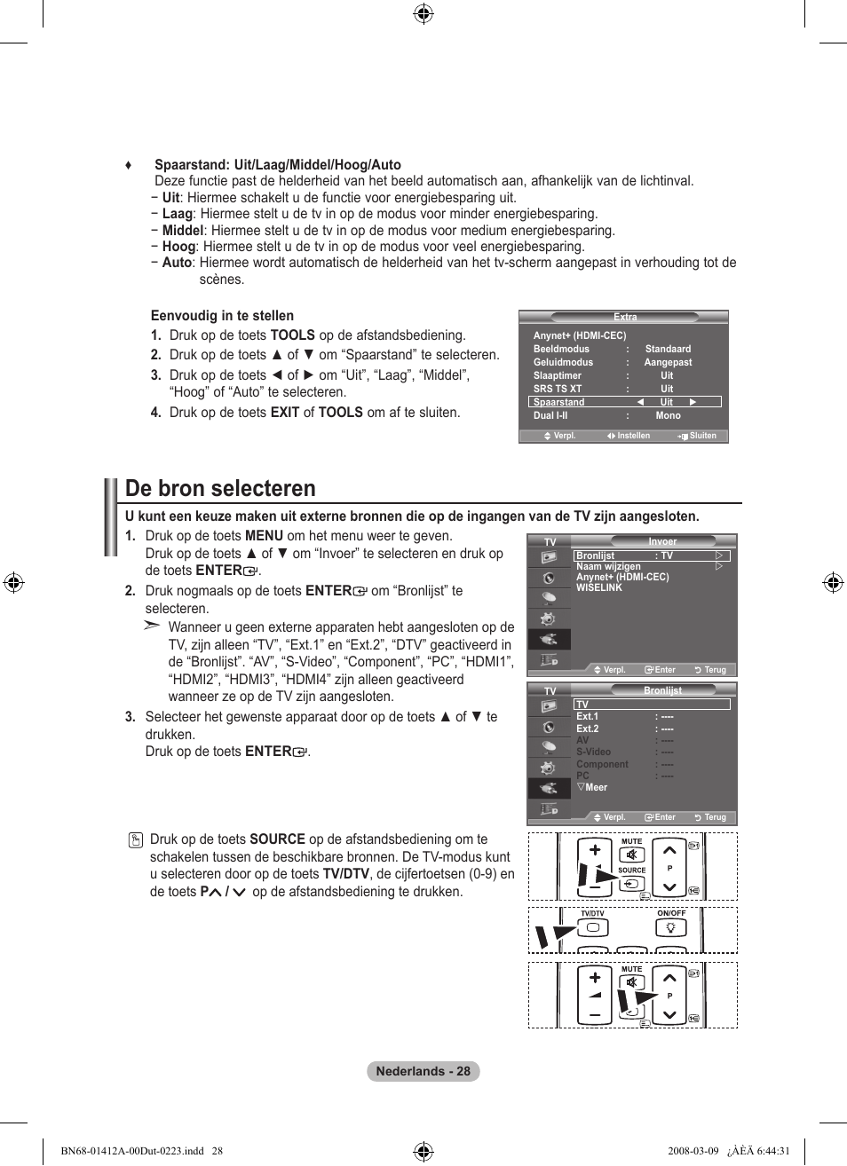 De bron selecteren | Samsung LE37A656A1F User Manual | Page 234 / 546