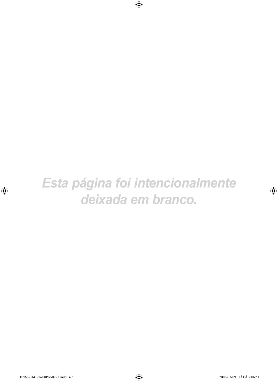 Esta página foi intencionalmente deixada em branco | Samsung LE37A656A1F User Manual | Page 477 / 546