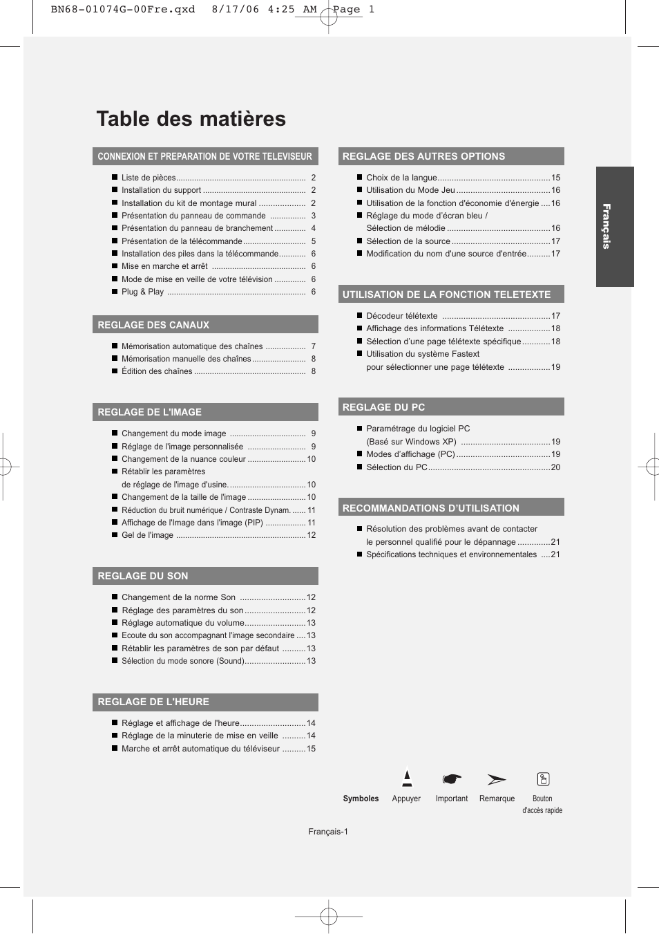 Samsung LE23R71B User Manual | Page 24 / 152