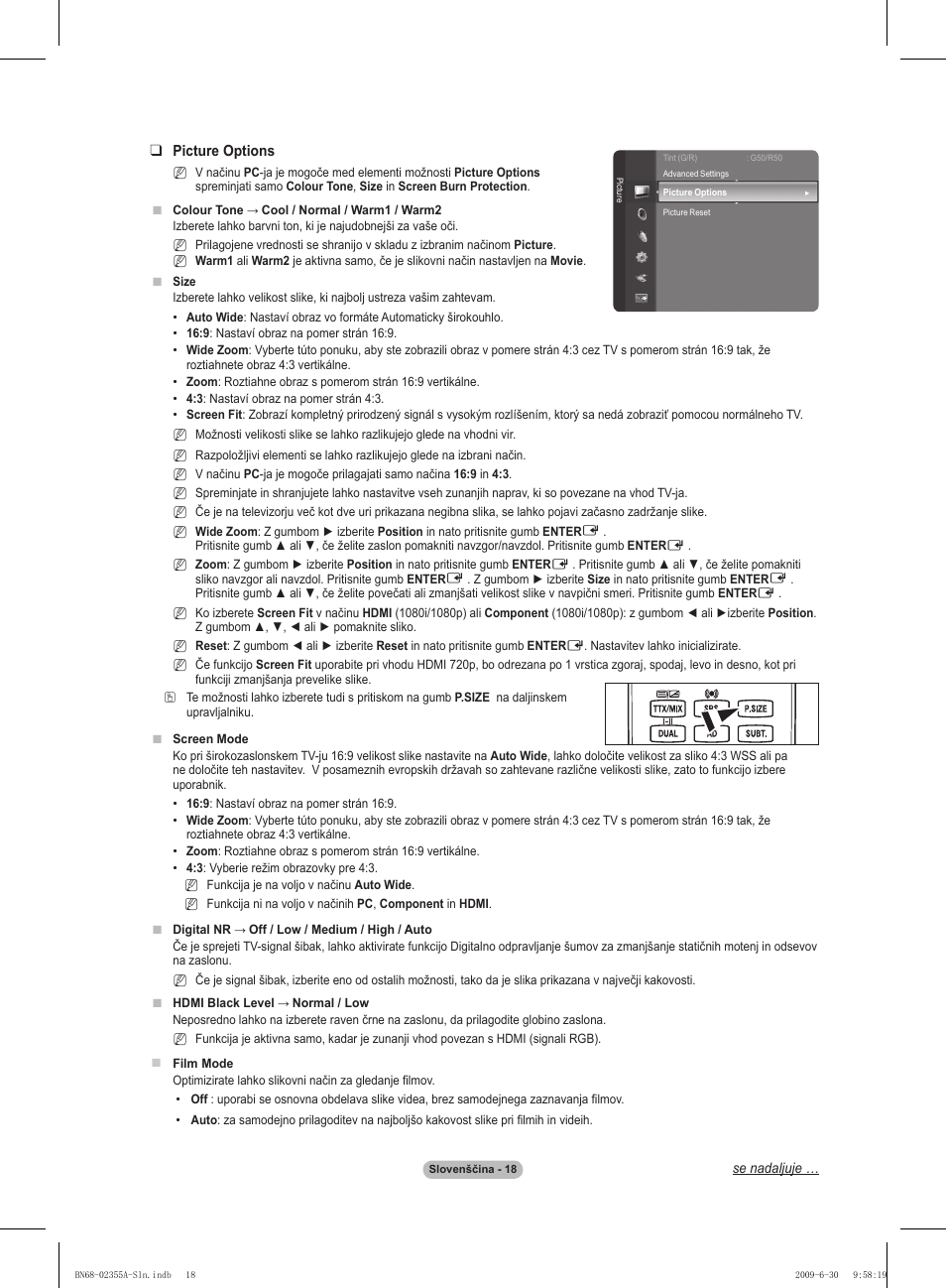 Samsung PS50B530S2W User Manual | Page 264 / 319