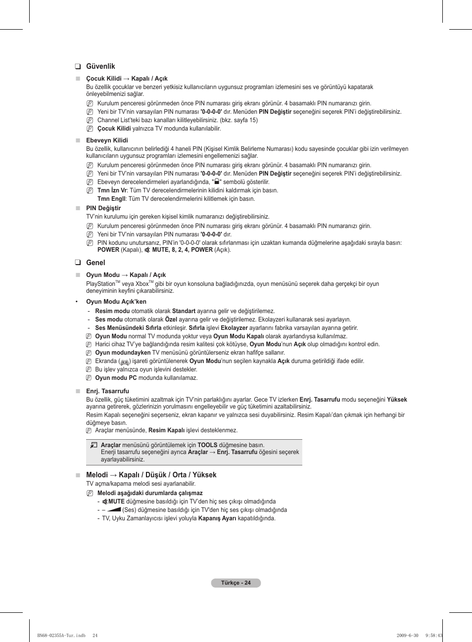Samsung PS50B530S2W User Manual | Page 305 / 319