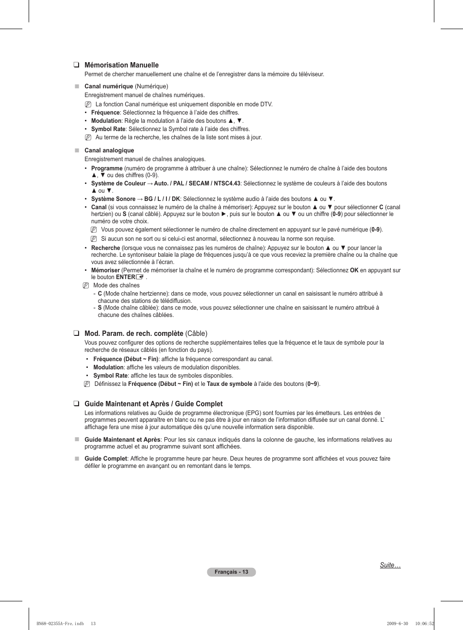 Samsung PS50B530S2W User Manual | Page 48 / 319