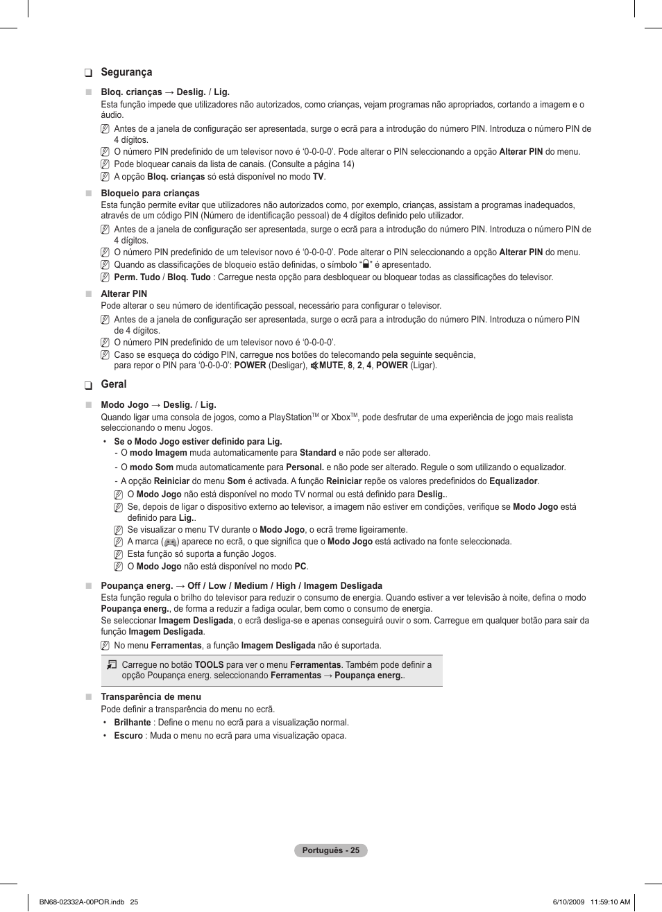 Samsung PS50B560T7W User Manual | Page 293 / 400