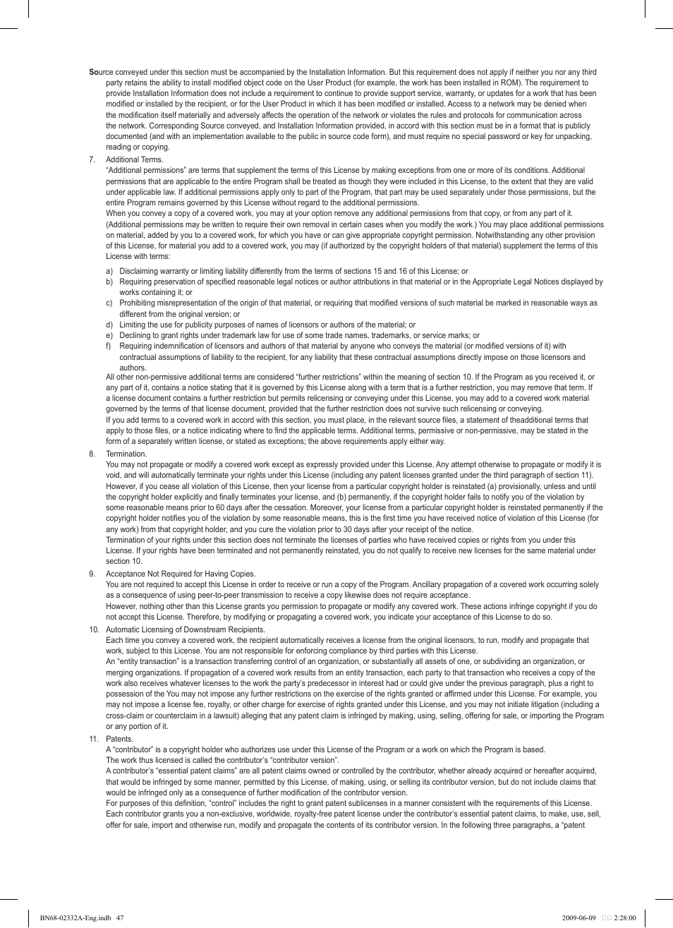 Samsung PS50B560T7W User Manual | Page 47 / 400