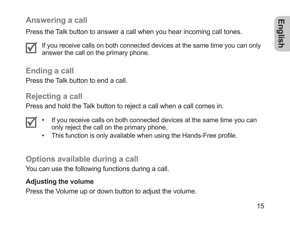 Samsung HM1200 User Manual | Page 18 / 130