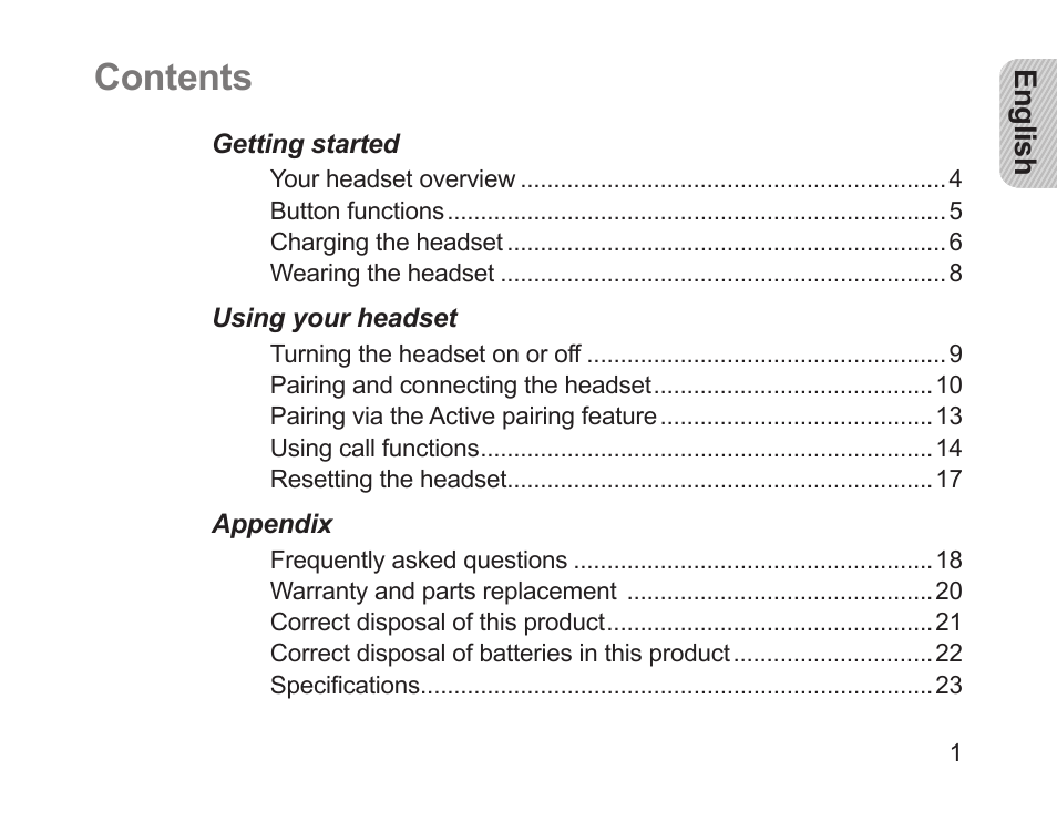 Samsung HM1200 User Manual | Page 4 / 130