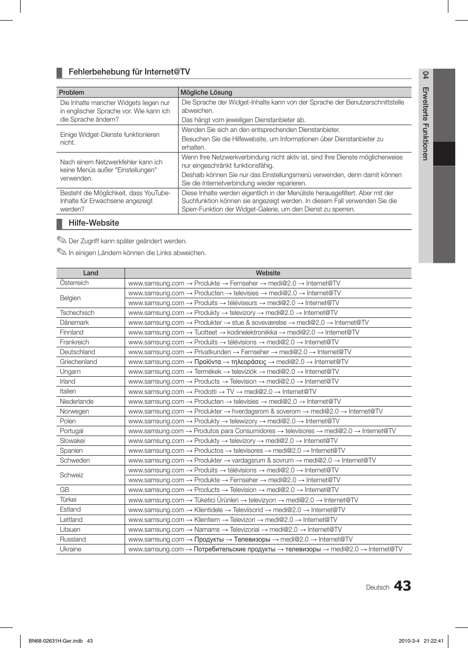 Samsung LE40C670M1Q User Manual | Page 152 / 164
